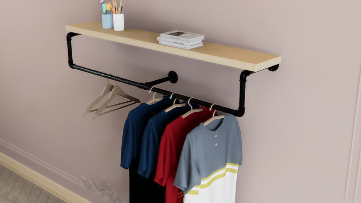 Heavy Duty Hanging Bar with Center Support (D94)